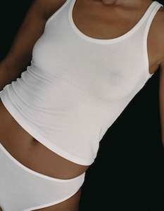 singlet: Recline Tank Natural