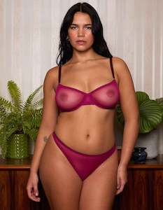 Bras: Edith Clean Tulle Underwire Bra