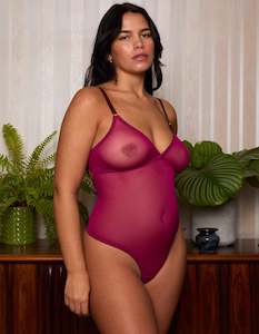 Bodysuits: Edith Clean Tulle Bodysuit