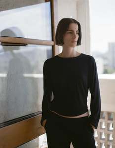 Kye Intimates: Relaxed Long Sleeve Black