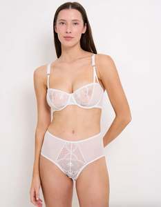 Bras: The Demi Bra White