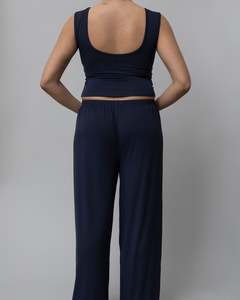 Kye Intimates: Recline Bateau Sleeveless Navy