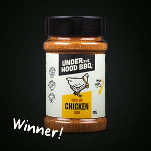 Sauce Rubs: AVAILABLE NOW! Under the Hood BBQ Tips Up Chicken Rub