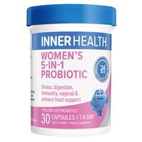Womens Health: Inner Health Women's 5-In-1 Probiotic 30 Capsules