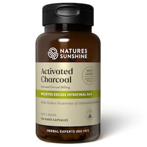 Nature's Sunshine Activated Charcoal Capsules 100