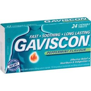 Gaviscon X/Str Peppermint Tablets 24s