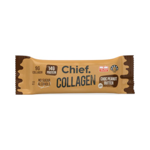 CHIEF Collagen Protein Choc Peanut Butter Bar 45g