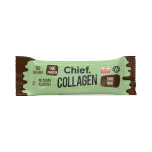 Weight Loss: Chief Collagen Protein Choc Mint Bar 45g