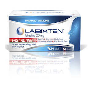 Hay Fever Allergy Sinus: LABIXTEN 20mg 60 Tablets