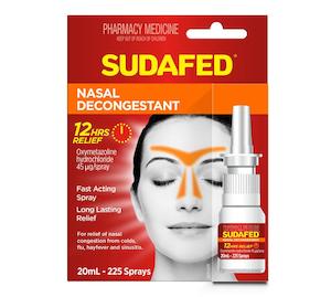 Hay Fever Allergy Sinus: SUDAFED Nasal Spray 20ml