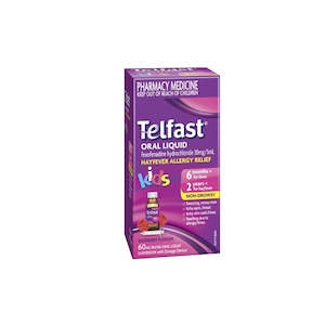 Hay Fever Allergy Sinus: TELFAST Oral Liquid Kid 60mL