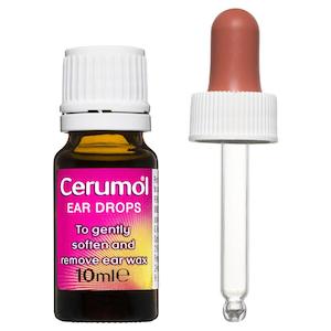 Ear Care: CERUMOL Ear Drops Glass Dropper 10ml
