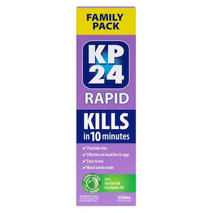 KP24 Rapid Lice Treatment 250ml