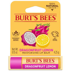 Skin Care: Burt's Bees Lip Balm Dragonfruit Lemon