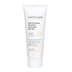 Sun Care: Natio Kids Daily Sensitive Sunscreen SPF50+ (Tube) 100ml