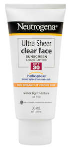 Sun Care: NEUTRO Ultra Sheer Clr Face Lotion SPF30 88m