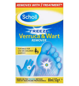 Foot Care: Scholl Wart & Verruca Freeze 80ml