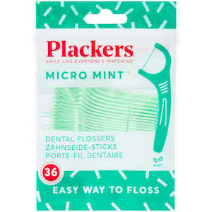Oral Care: PLACKERS Micromint Flossers 36pk