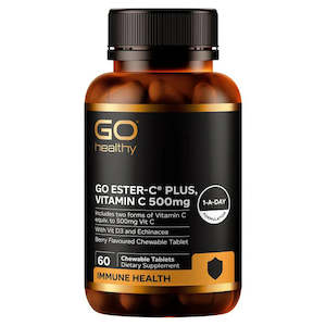 Specials: GO Healthy GO Ester-C Plus 500mg Berry Chewable Tablets 60s