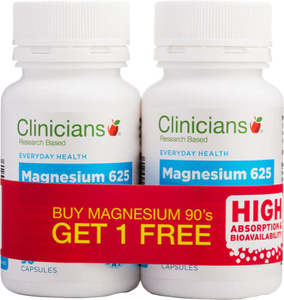 CLINIC. Magnesium 90cap (BOGOF) 2pk