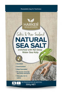 Natural Health: Harker Herbals Celtic & NZ Seasalt +Kelp 500 grams