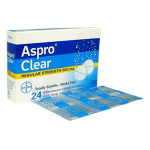 Pain Relief: Aspro Clear 300mg 24tabs