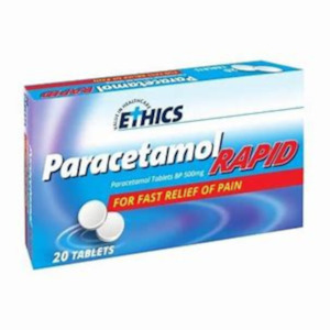 Pain Relief: ETHICS Paracetamol 500mg 20 RS tab