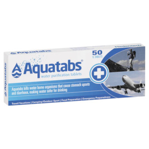 Digestion: AQUATABS Water Purifying 50 tabs RAD