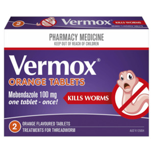 VERMOX Tablets 100mg 2s