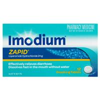 Digestion: IMODIUM Zapid 2mg 12 tablets