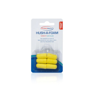 Ears And Eyes: Surgi Pack Ear Plugs HushAFoam Taper Regular