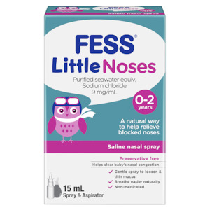 Fess Little Noses Saline Spray 15mL with Aspirator