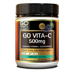 Go Healthy: Go Healthy Vitamin C Blackcurrant 500mg 200's