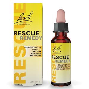 Stress Relief: Bach Rescue Remedy Drops 10mL