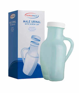 Daily Living Aids: Surgi Pack Male Urinal with Handle & Lid