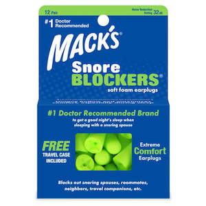 Daily Living Aids: MACKS Snore Blockers 12pk
