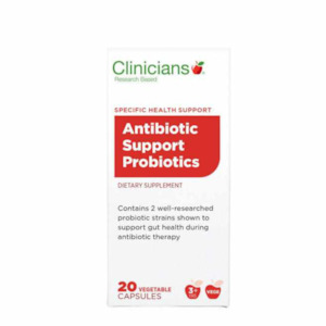 Clinicians: CLINICIANS Antibiotic Support Vege Caps 20s