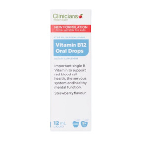 Clinicians: Clinicians Vitamin B12 Oral Drops 12mL