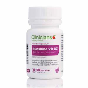 Clinicians Sunshine Vitamin D3 60 tablets