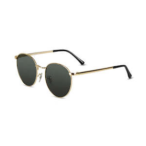 Wollumbin Banglow Uni Sun Glasses Gold/Green