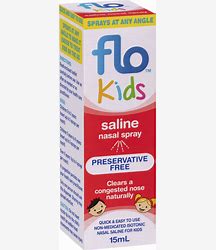 FLO Kids Saline Nasal Spray 15ml