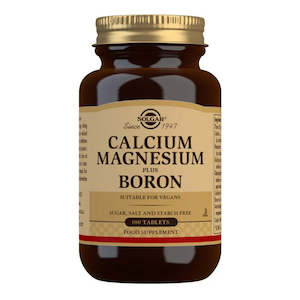 Solgar The Gold Standard In Vitamins: SOLGAR Calcium Magnesium Plus Boron Tabs 100s