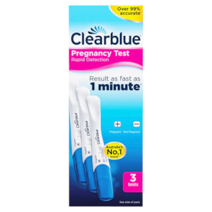 Womens Health: CLEARBLUE Visual Rapid Detection Pregnancy Test 3pack