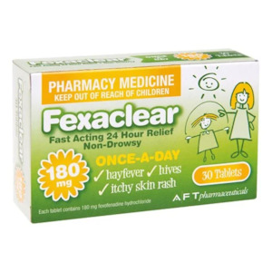 Fexaclear 180mg 30s