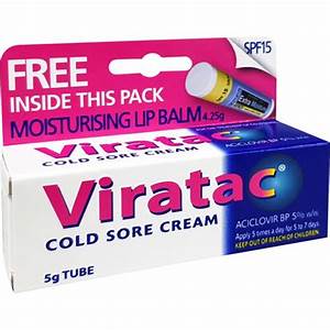 Viratac Cold Sore Cream 5g
