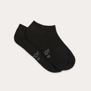 Boody: BOODY Women Sock No Show Black 3-9