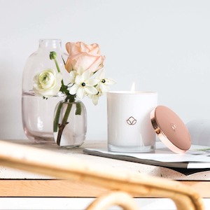 Linden Leaves: Linden Leaves IB Soy Candle Amber Fig 300g