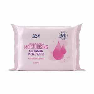 Boots Biodegradable Cleansing Wipes Moisturising 25s