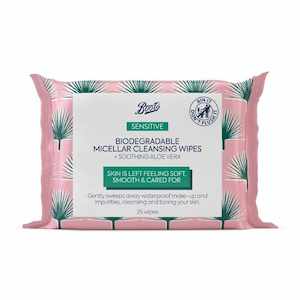 Boots Biodegradable Cleansing Wipes Micellar 25s