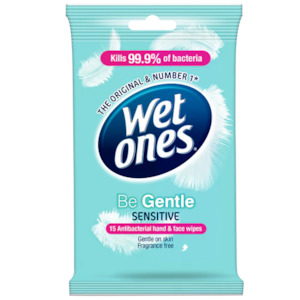 WET ONES Be Gentle Wipes 15pk